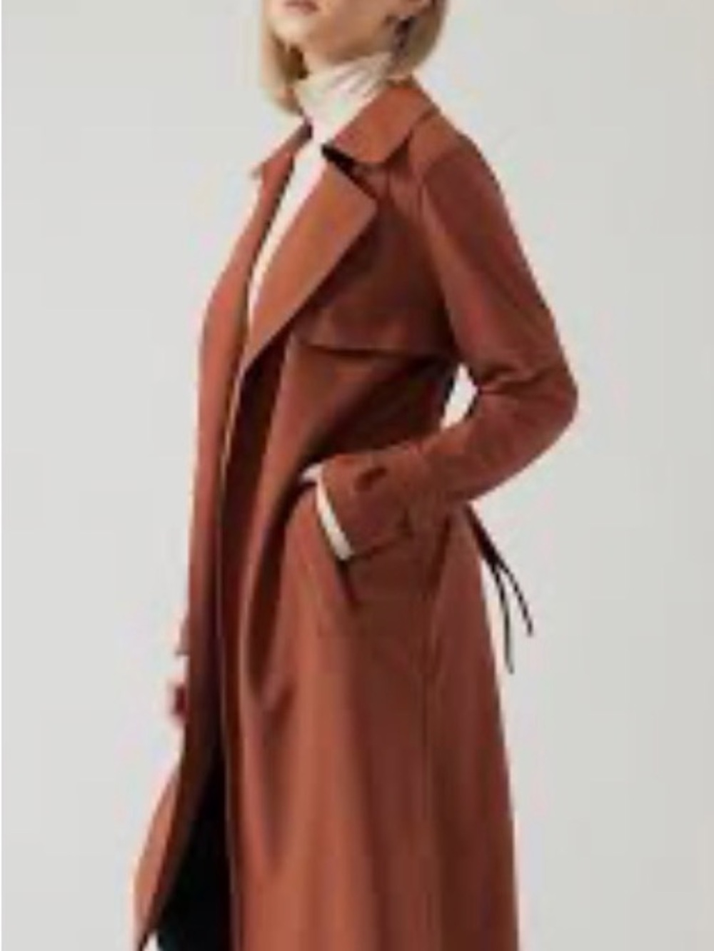 Athleta Stellar Trench Terracotta Size M